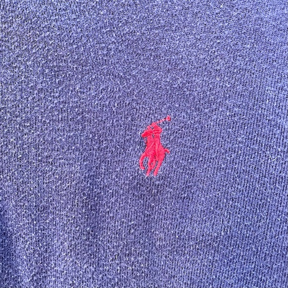 Polo Ralph Lauren 100% Cotton V-neck Sweater Size XL - Picture 3 of 5